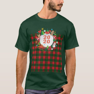 2020 Gelukkig nieuwjaar! Scotland Pattern T-shirt