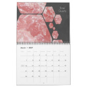2020 Gemstone Crystal Rock Pattern-ontwerpkalender Kalender (Mar 2027)