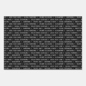 2020 geoogst, maar ja voor kerstzwart inpakpapier vel (Voorkant)