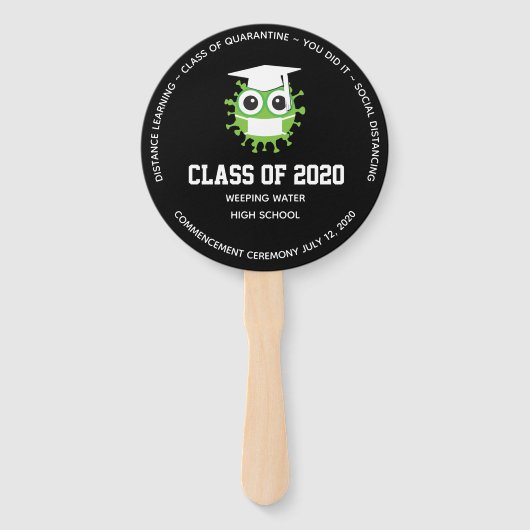 2020 Gepersonaliseerd Afstuderen Handwaaier (Voorkant)