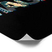 2020 gestemd Maga American Flag Retro  Gift Poster (Hoek)