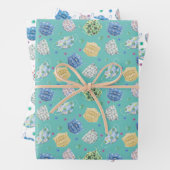 2020 Gezichtsmasker Covid Quarantine Patroon Inpakpapier Vel (In situ)