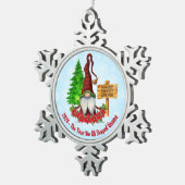 2020 - Het jaar dat we allemaal hebben geduurd Tin Sneeuwvlok Ornament (Rechts)