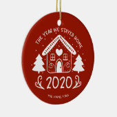 2020 Het jaar dat we op een lofwaardige manier naa Keramisch Ornament (Rechts)