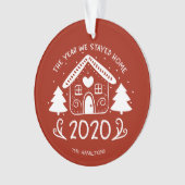 2020 Het Jaar Dat We Thuis Bleven Lovely Covid Ornament (voorkant)