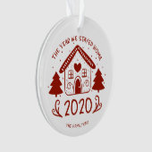 2020 Het jaar dat we thuis bleven Lovely Covid Ornament (voorkant)