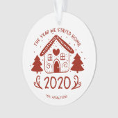 2020 Het jaar dat we thuis bleven Lovely Covid Ornament (voorkant)
