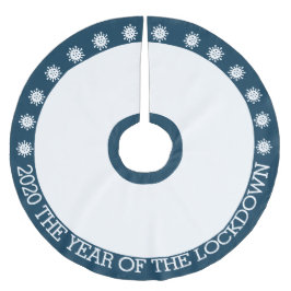 2020 het jaar van de vergrendeling kerstboom rok