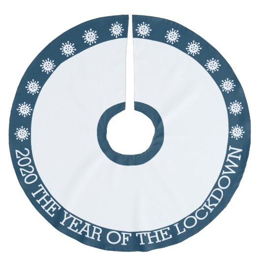 2020 het jaar van de vergrendeling kerstboom rok (Voorkant)