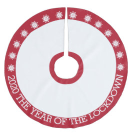 2020 het jaar van de vergrendeling kerstboom rok