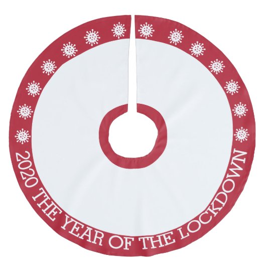 2020 het jaar van de vergrendeling kerstboom rok (Voorkant)