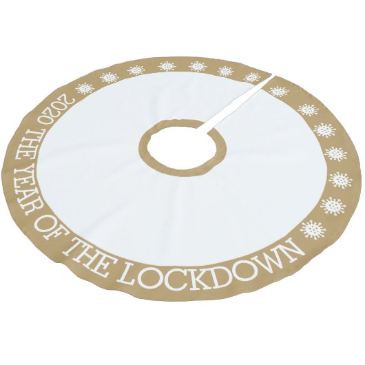 2020 het jaar van de vergrendeling kerstboom rok (Gekanteld)