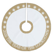 2020 het jaar van de vergrendeling kerstboom rok (Voorkant)