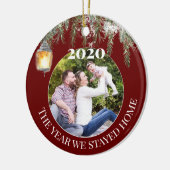 2020 Het jaar waarin we de Thuisbioscoopfoto hebbe Keramisch Ornament (Links)