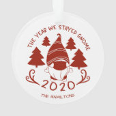 2020 Het jaar waarin we Gnome bleven - Leuk voor C Ornament (achterkant)