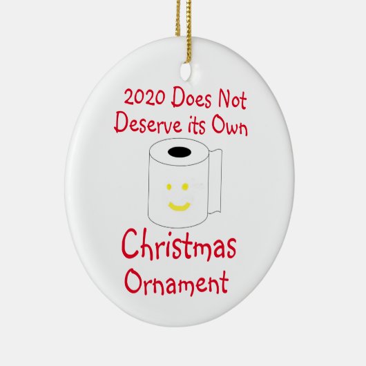 2020 Het verdient niet om zijn eigen kerstversieri Keramisch Ornament (Rechts)