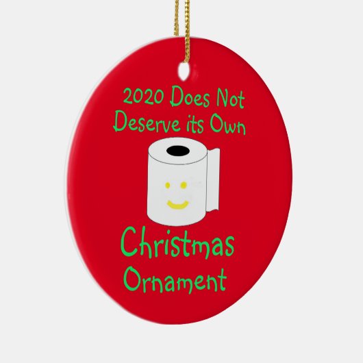 2020 Het verdient niet om zijn eigen kerstversieri Keramisch Ornament (Rechts)