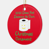 2020 Het verdient niet om zijn eigen kerstversieri Keramisch Ornament (Links)