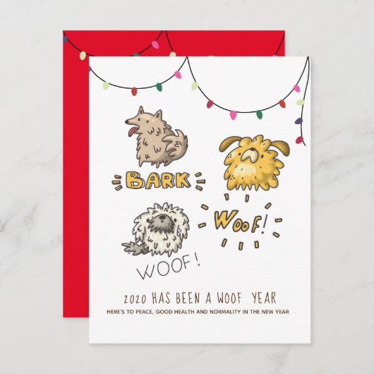 2020 Het was een WOOF-jaars kerstfeest (Voorkant / Achterkant)