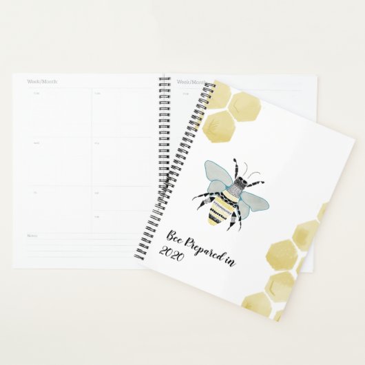 2020 Honey Bee Zen Doodle Planner Personalize (Display)