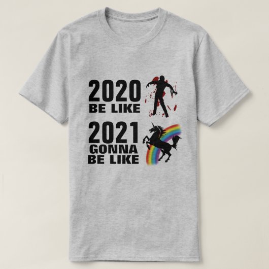 2020 Horror 2021 Fantasie T-shirt (Design voorkant)
