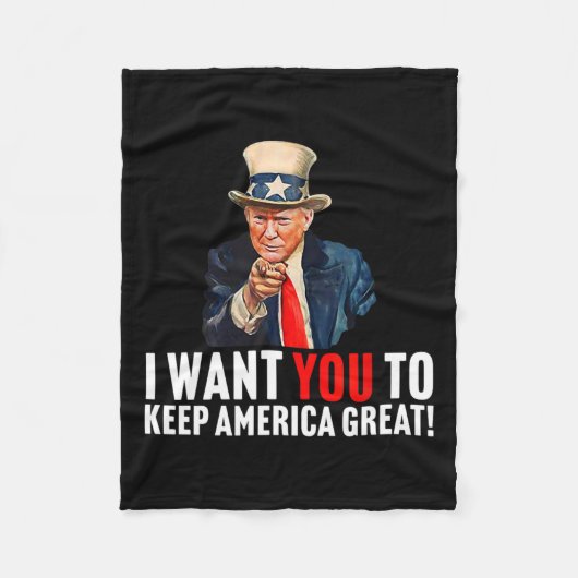 2020 - Ik wil dat je Amerika groot houdt - Uncle S Fleece Deken (Voorkant)