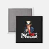 2020 - Ik wil dat je Amerika groot houdt - Uncle S Magneet (Voorkant / Achterkant)