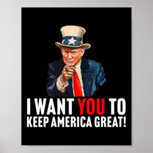 2020 - Ik wil dat je Amerika groot houdt - Uncle S Poster