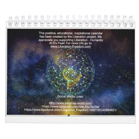 2020 Inspirerend prijsopgave Kalender (Achterkant)