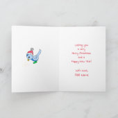 2020 is bijna voorbij Snowman-feestdag Feestdagen Kaart (Binnen)