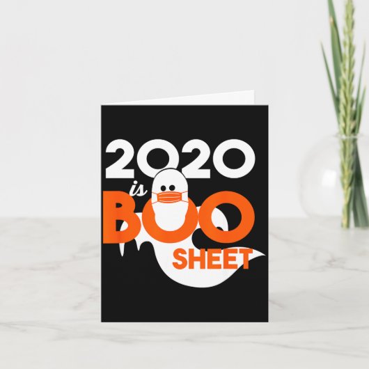 2020 is boo blad spook Halloween  Kaart (Voorkant)
