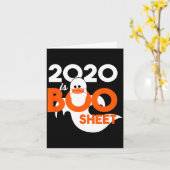 2020 is boo blad spook Halloween  Kaart (Gele Bloem)