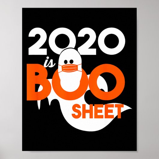 2020 is boo blad spook Halloween Poster (Voorkant)