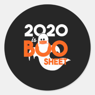 2020 is boo blad spook Halloween  Ronde Sticker