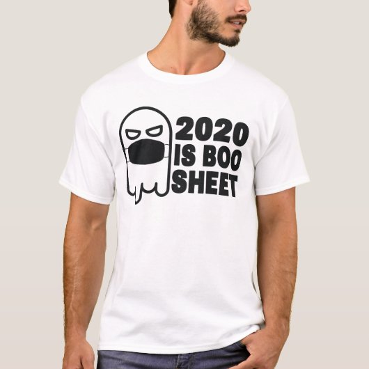 2020 is Boo Sheet Funny Ghost in Mask Halloween T-shirt (Voorkant)