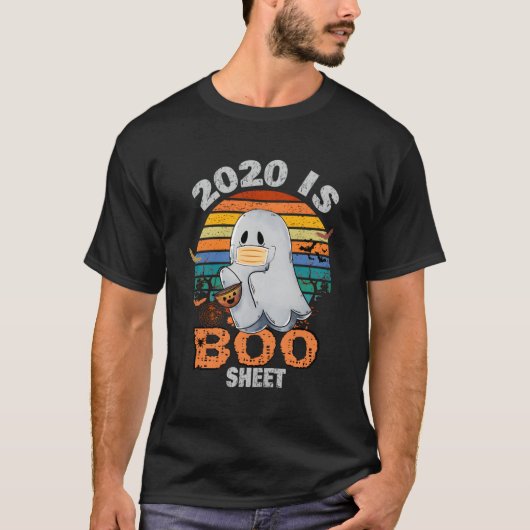 2020 is BOO-vellen Ghost Halloween T-shirt (Voorkant)