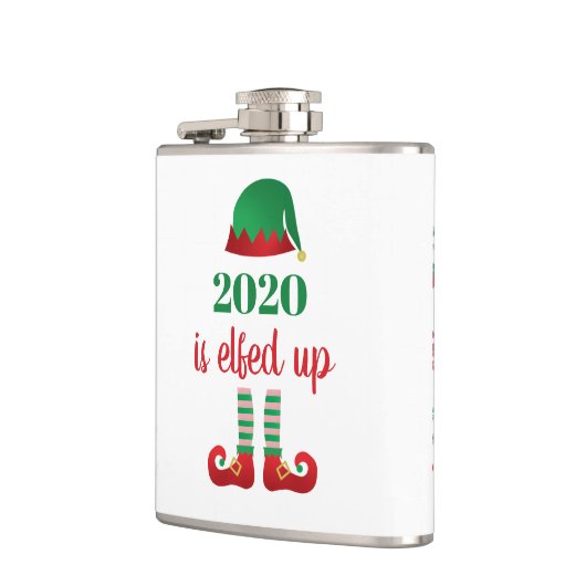 2020 is opgevoed met grappig kerstfeest Gezegde gr Heupfles (Links)