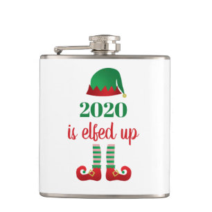 2020 is opgevoed met grappig kerstfeest Gezegde gr Heupfles