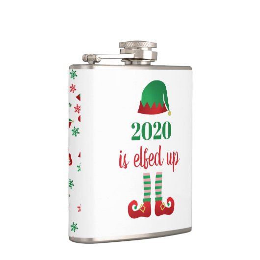 2020 is opgevoed met grappig kerstfeest Gezegde gr Heupfles (Rechts)