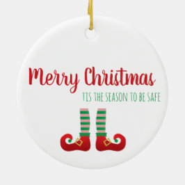 2020 is opgevoed met grappig kerstfeest Gezegde gr Keramisch Ornament