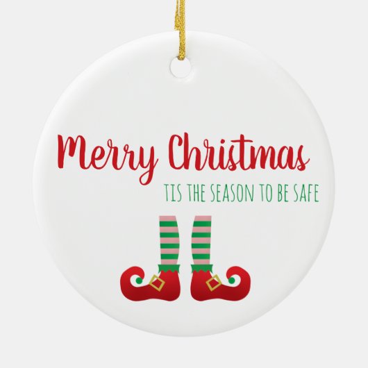 2020 is opgevoed met grappig kerstfeest Gezegde gr Keramisch Ornament (Achterkant)