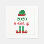 2020 is opgevoed met grappig kerstfeest Gezegde gr Servet (Voorkant)