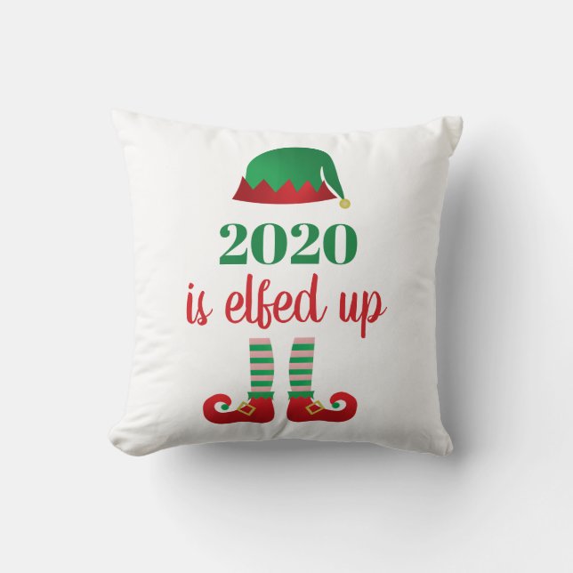 2020 is opgevoed met grappig kerstquarantaine-Geze Kussen (Voorkant)