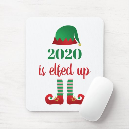 2020 is opgevoed met grappig kerstquarantaine-Geze Muismat (Met muis)