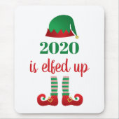 2020 is opgevoed met grappig kerstquarantaine-Geze Muismat (Voorkant)