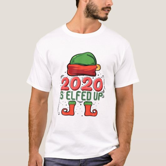 2020 is opgevoed met grappige kerstfamilie Pajama  T-shirt (Voorkant)