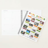 2020 Jaar DOEL GETTER Foto Visueel Gepersonaliseer Planner (Display)