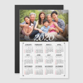 2020 jaar kalender foto Personalize Magnet (Voorkant / Achterkant)