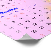 2020 jaar kalender voor thuis en kantoor. poster (Hoek)