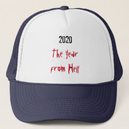 2020 jaar uit Hell Trucker Hat Pet
